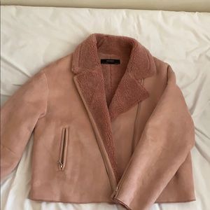 Pink Zara Aviator Jacket